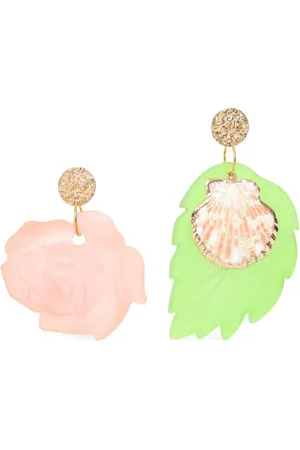 AMIR SLAMA Pendientes con aplique floral