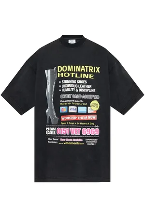 Vetements Camiseta con motivo de texto