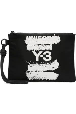 Y-3 Bolso de mano con aplique del logo