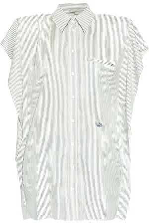 Stella McCartney Vestido camisero corto de seda