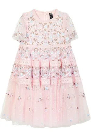 Needle & Thread Vestido con bordado floral