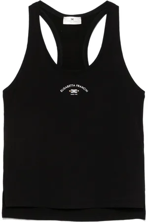 Elisabetta Franchi Top con logo estampado