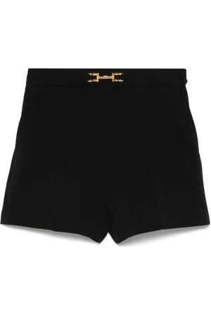 Elisabetta Franchi Pantalones cortos con placa del logo