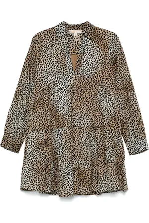 Michael Kors Vestido corto con estampado de guepardo