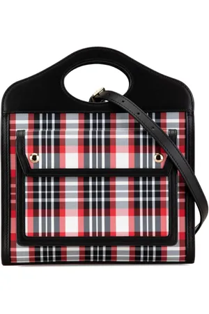 Burberry Bolso satchel Plaid Canvas Pocket mini 2000-2017