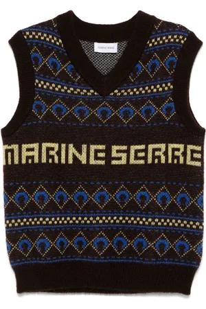 Marine Serre Chaleco de punto en jacquard
