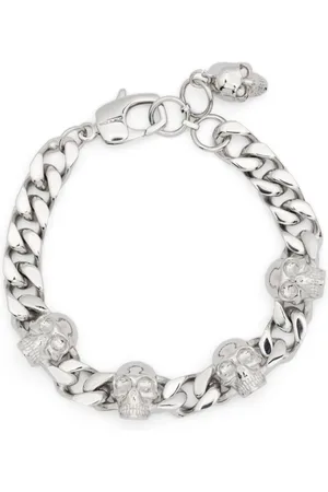 Alexander McQueen Pulsera de cadena Skull