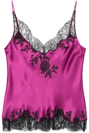 CARINE GILSON Top con detalles de encaje