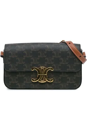 Céline Bolso de hombro Triomphe Claude de lona revestida 2022