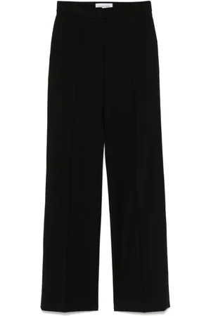 Marine Serre Pantalones rectos con pinzas