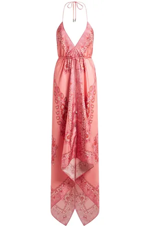 Etro Vestido largo con estampado de cachemira