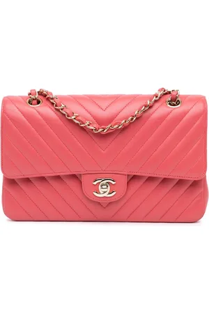 CHANEL Bolso de hombro mediano con solapa doble 2017-2018