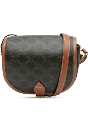 Céline Bandolera Triomphe Folco mediana de lona revestida 2023