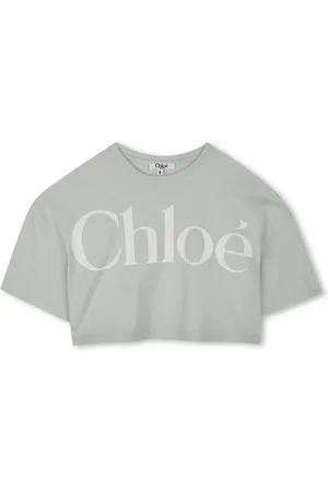 Chloé Camiseta corta con logo
