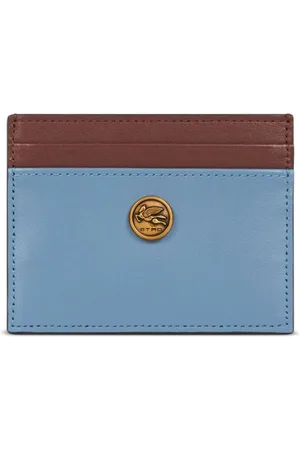 Etro Tarjetero con diseño de dos tonos