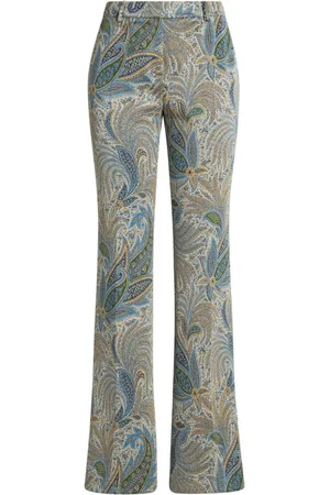 Etro Pantalones con motivo de cachemira