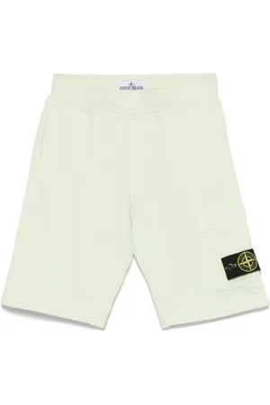 Stone Island Pantalones cortos de chándal con distintivo Compass