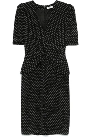 Alessandra Rich Vestido midi con estampado floral