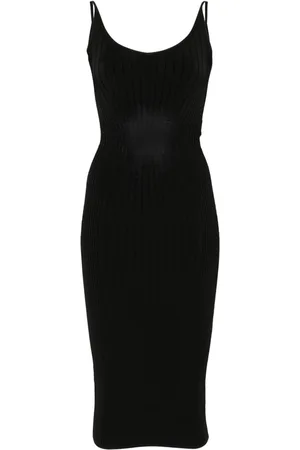MUGLER Vestido midi de punto