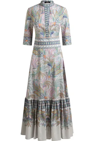 Etro Vestido largo con estampado floral