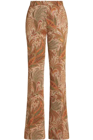 Etro Pantalones con motivo de cachemira