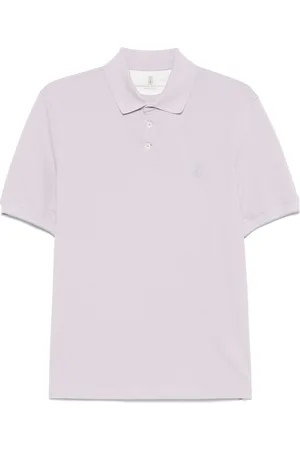 Brunello Cucinelli Polo con logo estampado