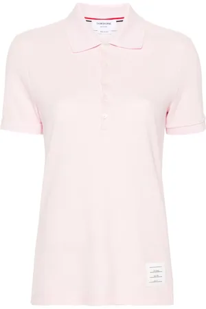 Thom Browne Polo con parche del logo