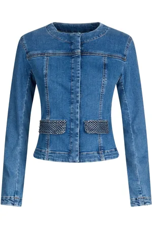 Liu Jo Chaqueta vaquera con detalles de strass