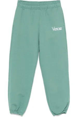 VERSACE Pantalones de chándal con logo bordado
