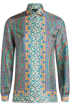 Etro Camisa con estampado de cachemira