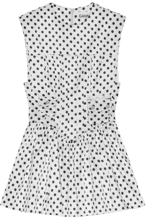 Ganni Vestido corto con motivo de lunares