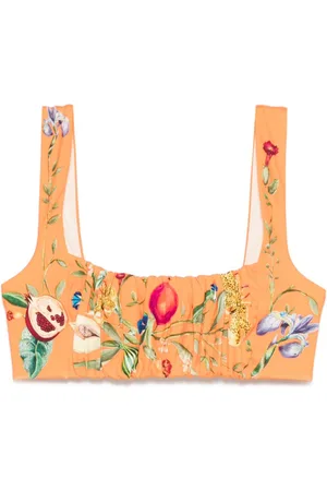 ALÉMAIS Top de bikini Flores