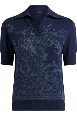 Etro Polo con motivo de cachemira