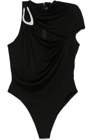 DAVID KOMA Body con hebilla de cristal
