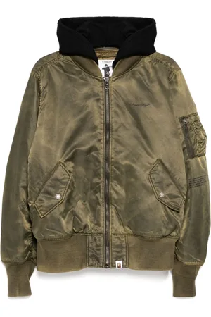 A Bathing Ape Chaqueta bómber con logo estampado