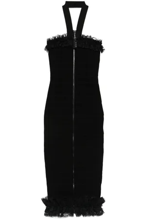 Self-Portrait Vestido midi de punto de x Christopher Kane