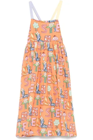 Stella McCartney Vestido con logo estampado