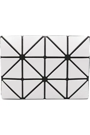 Issey Miyake Tarjetero con paneles geométricos