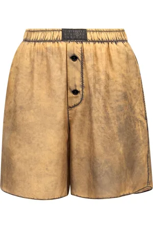 Maison Margiela Pantalones vaqueros cortos con efecto envejecido