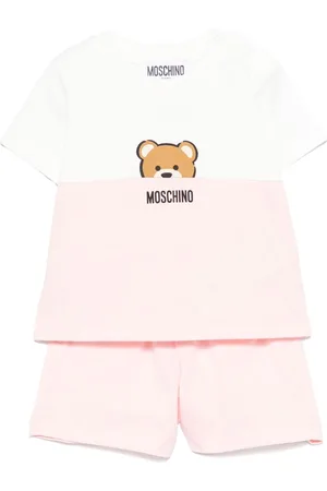 Moschino Conjunto corto con motivo Teddy Bear