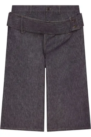 Courrèges Pantalones vaqueros cortos con doble cinturón