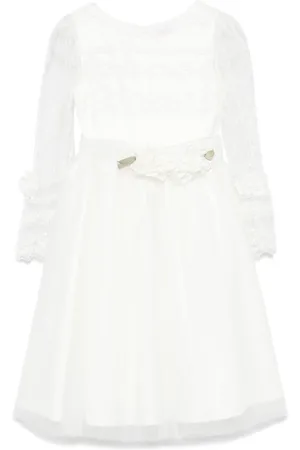 MONNALISA Vestido con bordado floral