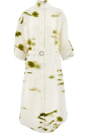 Salvatore Ferragamo Vestido camisero con estampado Blossom