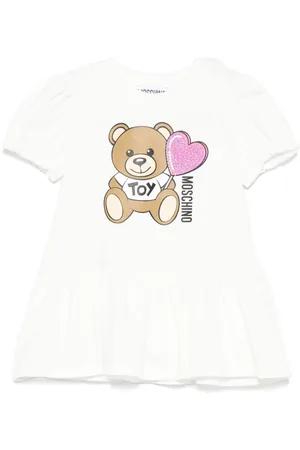 Moschino Vestido con estampado de oso