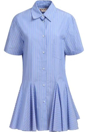 Marni Vestido camisero corto a rayas