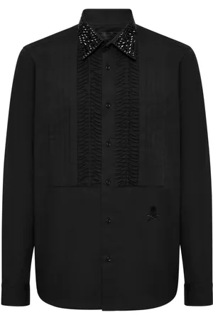 Philipp Plein Camisa con detalle de strass