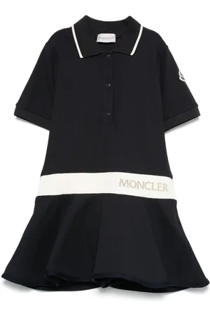 Moncler Vestido tipo polo con logo en la cinturilla