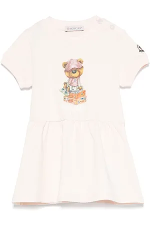 Moncler Vestido con estampado de oso