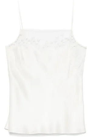 CARINE GILSON Top de pijama con detalle de encaje