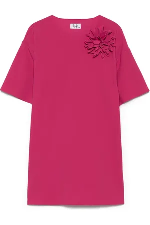 Il gufo Vestido con apliques florales